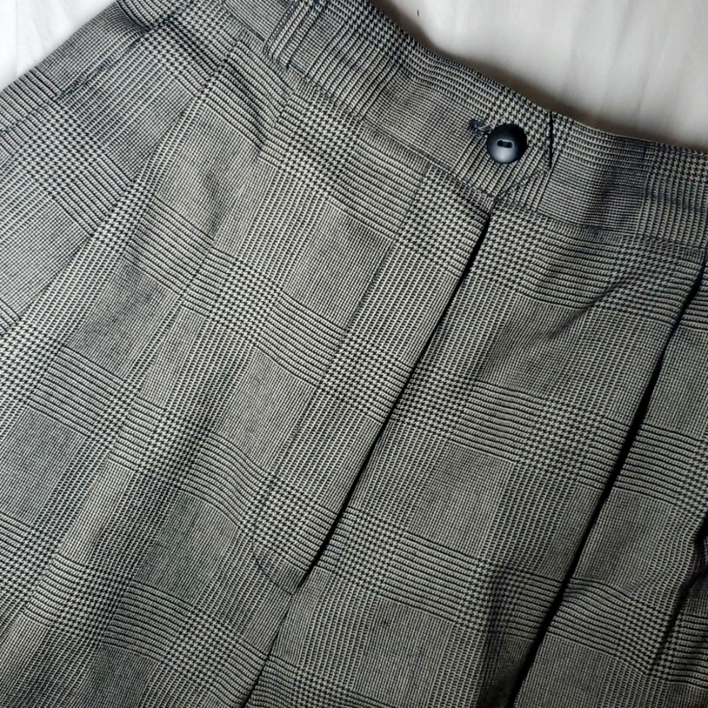 Vintage High-Waisted Pleated Trousers